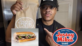 JERSEY MIKES NEW GRILLED PORTABELLA MUSHROOM AND SWISS SUB FOOD REVIEW 🍄 [upl. by Ramat]