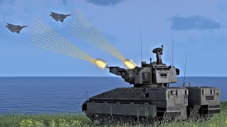 Flakpanzer Gepard AntiAircraft Gun in Action  Simulation  Milsim ArmA 3 [upl. by Sualokcin]