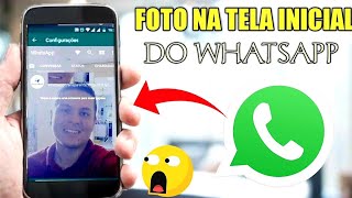 como colocar minha foto como tema no whatsapp [upl. by Rodge]