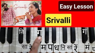 Srivalli Song Tutorial 🎹 Harmonium Tutorial  Easy Lesson gaanasikhen [upl. by Arayk693]