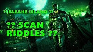 Batman Arkham Knight  Scan Riddles  Bleake Island [upl. by Nahtad]