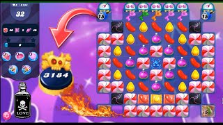 Candy crush saga level 3184 new update  Candy crush level 3184  Candy crush saga [upl. by Cohn]