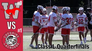 CT Class L Quarterfinals  9 Fairfield Warde vs 1 Cheshire  High School Lacrosse Highlights 2024 [upl. by Anattar]