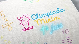 Revisão para OBMEP Mirim 1ª fase com resolução da prova [upl. by Trebleht]