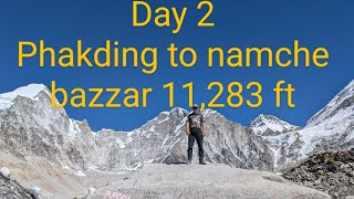 Everest base camp and gokyo lakes trek day 2 [upl. by Amero]