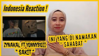 ZYNAKAL FT YONNYBOII  SAKIT  Official Lyric Video   Indonesia Reaction SPEECHLES  KEREN [upl. by Adaha]