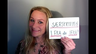 Video 422 Særskrivig IFRA eller I FRA IDAG eller I DAG [upl. by Alegnat]