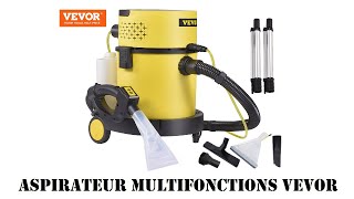 Cyrob  Aspirateur Vevor eau et poussières 4en1 Multifonctionnel avec télécommande [upl. by Kimberley]