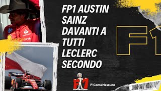 Austin FP1 Sainz davanti a leclerc e si spera [upl. by Oirottiv]