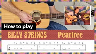 How to play quotPeartreequot  Billy Strings  Guitar Lesson with Tab [upl. by Riggall649]