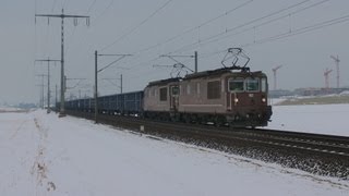 BLS Re 425 Doppeltraktion mit VTGERR Eanos Ganzzug [upl. by Farmer844]