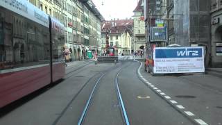 Strassenbahn Bern linia 9  führerstandsmitfahrt [upl. by Aicxela18]