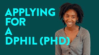 Applying for a DPhil PhD [upl. by Filemon]