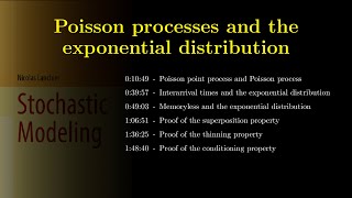 Chapter 09 Poisson processes and the exponential distribution [upl. by Earehc]