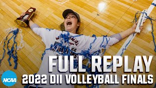 West Texas AampM vs ConcordiaSt Paul 2022 DII womens volleyball championship  FULL REPLAY [upl. by Boykins]