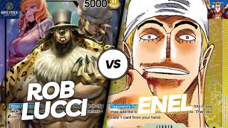 OP07 Rob Lucci  This Lucci Matchup Versus Enel Is SO TOXIC  One Piece Card Game [upl. by Teufert]