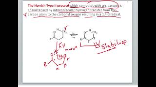 Photochemistry 10 Norrish Type Il of carbonyl compound [upl. by Hsoj]