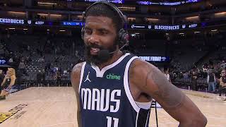 Kyrie Irving Talks WIN vs Kings Postgame Interview 🎤 [upl. by Baynebridge]