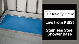 Live from KBIS Stainless Steel Shower Base Product Launch [upl. by Orlosky]