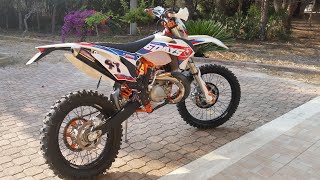 Ktm Exc 250 2016 Six Days Test Ride PURE SOUND [upl. by Ardnohs]