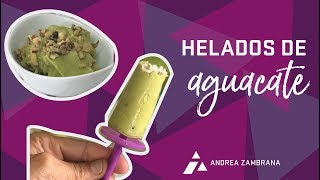 Helado de Aguacate Saludable y Paletas de Aguacate  Postres Saludables [upl. by Nageem]