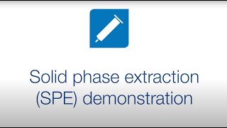 Solid phase extraction demonstration [upl. by Utimer]