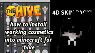 How to get working cosmetics for HIVE on PC Tutorial easy windows 10 [upl. by Hgielek]