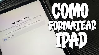 Como FORMATEAR Iphone o Ipad sin Cuenta de ICLOUD [upl. by Oirom]