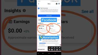 Facebook💸monetization 2024  Facebook monetization  Facebook monetization setup shortsfeed [upl. by Yenal]