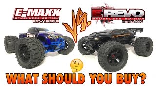 TRAXXAS EREVO VS EMAXX  WHAT SHOULD YOU BUY [upl. by Adeirf438]