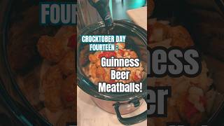 Crocktober Day Fourteen  GUINNESS BEER MEATBALLS  Delicious amp Easy  Main Dish OR Appetizer [upl. by Cogn]