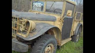 Veteran Military M37 34 TON 4x4 Model Dodge Power wagon on Route 53 Northern Wisconsin [upl. by Ikaz]