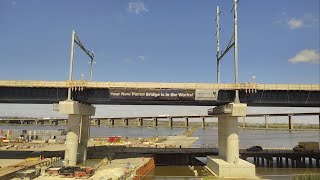 Portal Bridge Construction Progress View from Train [upl. by Dranrev794]