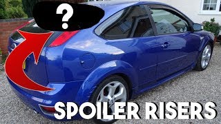 How to Install SPOILER RISERS to a MK2 FOCUS ST [upl. by Olenka329]