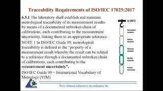 Metrological Traceability of ISOIEC 170252017 along with those specified in PJLA [upl. by Nuhsed]