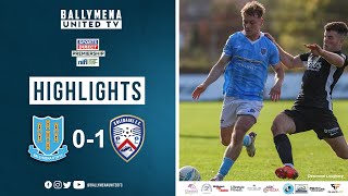 Match Highlights I Ballymena United 01 Coleraine [upl. by Woothen920]