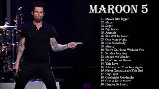 Maroon 5 Sus Mejores Exitos 2018  Marrom 5 Mejores Éxitos Completos 2018 [upl. by Anohr]