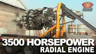 Wright R335093B 18 Cylinder Radial Engine Startup [upl. by Cohla]