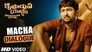 Macha Dialogue  Krishnarjuna Yuddham Dialogues  Nani Anupama Rukshar  Hiphop Tamizha [upl. by Icyak]