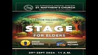 Sunday Worship LIVE  St Matthews Church  CSI  Bangalore  Rev G S Shalini  29092024 [upl. by Amadis619]