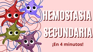 Hemostasia Secundaria en 4 MINUTOS Con mnemotecnia [upl. by Ettenhoj633]