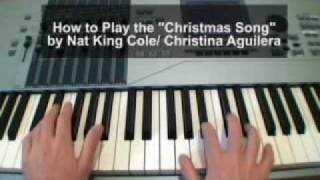 The Christmas Song Piano Tutorial Nat King Cole  Christina Aguilera [upl. by Eniamor]