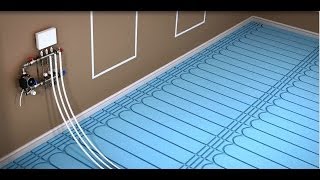 ProWarm Water Underfloor Heating Installation  Levelling Compound To Solid Floor Panel [upl. by Horne]