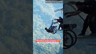 Wheelchair bungee jumping in Rishikesh 🔥💪bungeejumping bungee shortsfeed shortvideo shorts top [upl. by Caputto]