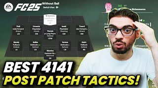 POST PATCH BEST META 4141 FORMATION AND CUSTOM TACTICS  FC 25 ULTIMATE TEAM [upl. by Flessel965]