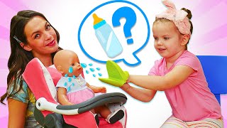 Videos für Kinder  Maya und Lina Kompilation Baby Puppen [upl. by Hach252]