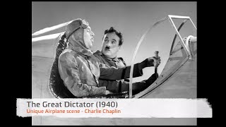 The Great Dictator 1940  Charlie Chaplin Airplane scene [upl. by Giles]