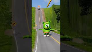 Strange Cars VS Spinning Cartoon Hammer Crush  BeamNGdrive [upl. by Erdrich664]