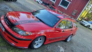 Saab 95 With Holset HX35 440hp [upl. by Garv754]