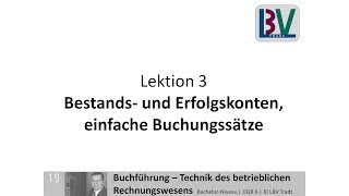 Bestandskonten amp Erfolgskonten  Kontensystem einfache Buchungssätze FB L03 T01 [upl. by Dihahs]